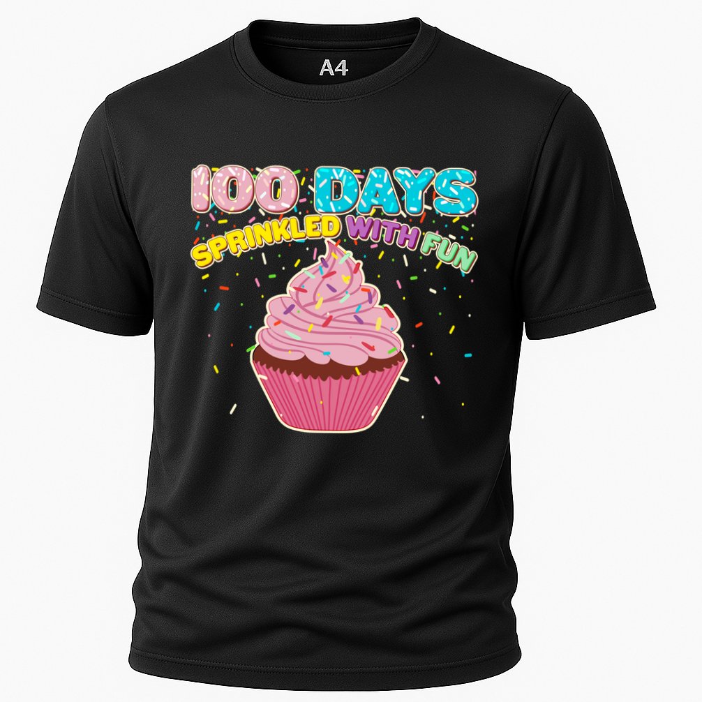 100 Days Sprinkled With Fun Cupcake  Performance Shirt
