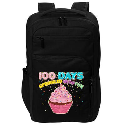 100 Days Sprinkled With Fun Cupcake  Impact Tech Backpack