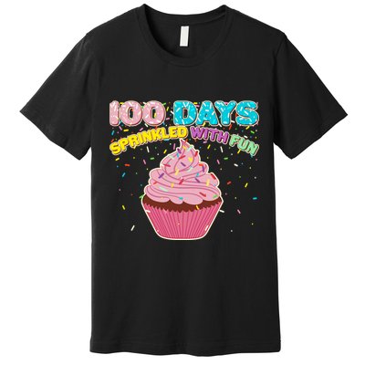 100 Days Sprinkled With Fun Cupcake  Premium T-Shirt