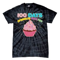 100 Days Sprinkled With Fun Cupcake  Tie-Dye T-Shirt