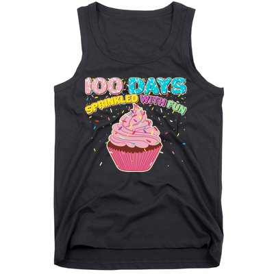 100 Days Sprinkled With Fun Cupcake  Tank Top