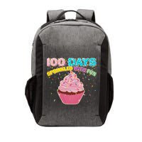 100 Days Sprinkled With Fun Cupcake  Vector Backpack