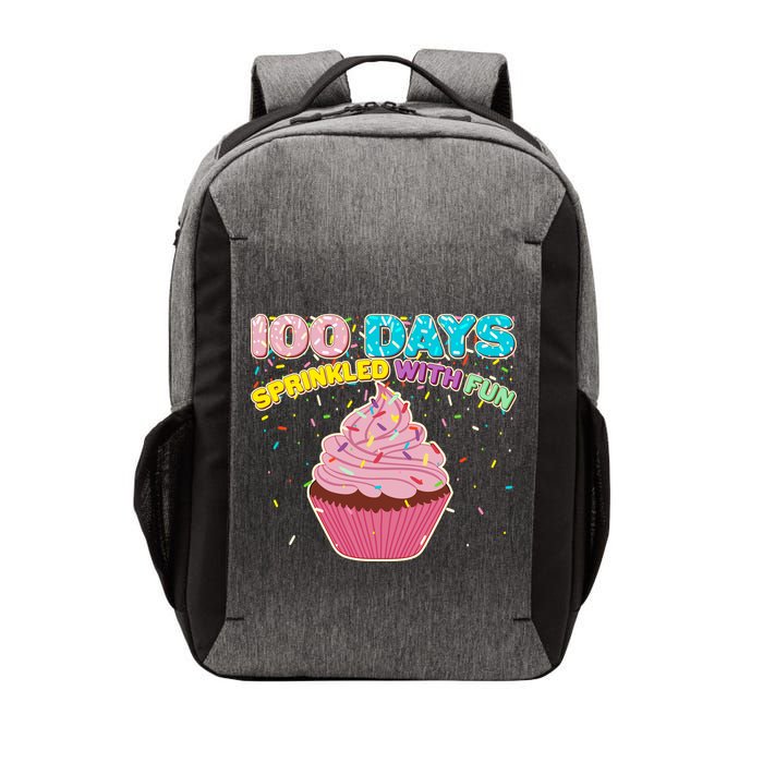 100 Days Sprinkled With Fun Cupcake  Vector Backpack