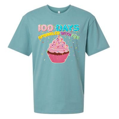 100 Days Sprinkled With Fun Cupcake  Sueded Cloud Jersey T-Shirt