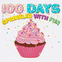 100 Days Sprinkled With Fun Cupcake  Garment-Dyed Sweatshirt