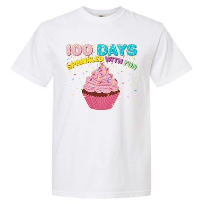 100 Days Sprinkled With Fun Cupcake  Garment-Dyed Heavyweight T-Shirt