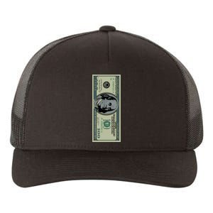 100 Dollar Bill - $100 - Benjamin Franklin Money Yupoong Adult 5-Panel Trucker Hat