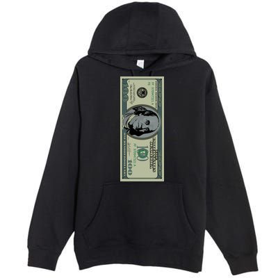 100 Dollar Bill - $100 - Benjamin Franklin Money Premium Pullover Hoodie