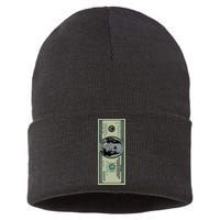 100 Dollar Bill - $100 - Benjamin Franklin Money Sustainable Knit Beanie