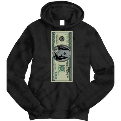 100 Dollar Bill - $100 - Benjamin Franklin Money Tie Dye Hoodie