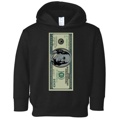 100 Dollar Bill - $100 - Benjamin Franklin Money Toddler Hoodie