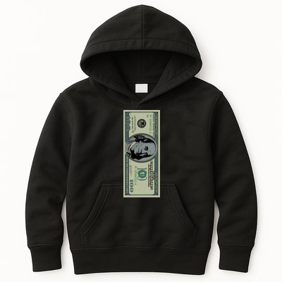 100 Dollar Bill - $100 - Benjamin Franklin Money Kids Hoodie