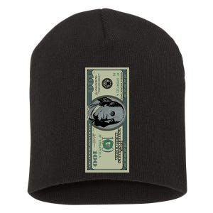 100 Dollar Bill - $100 - Benjamin Franklin Money Short Acrylic Beanie