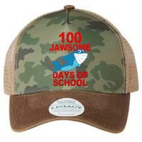 100 Jawsome Days Of School Shark Legacy Tie Dye Trucker Hat