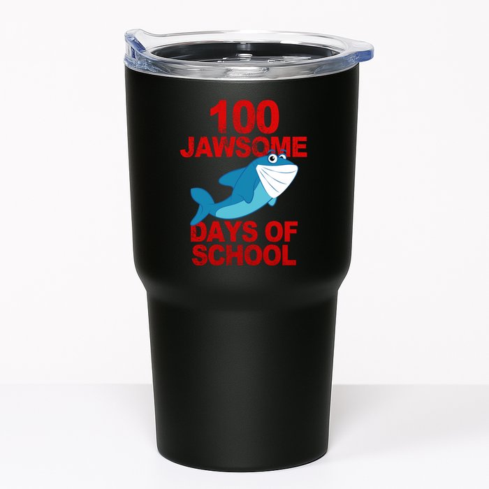 100 Jawsome Days Of School Shark Tumbler