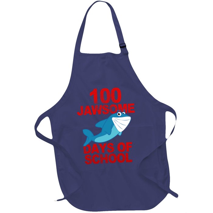 100 Jawsome Days Of School Shark Apron