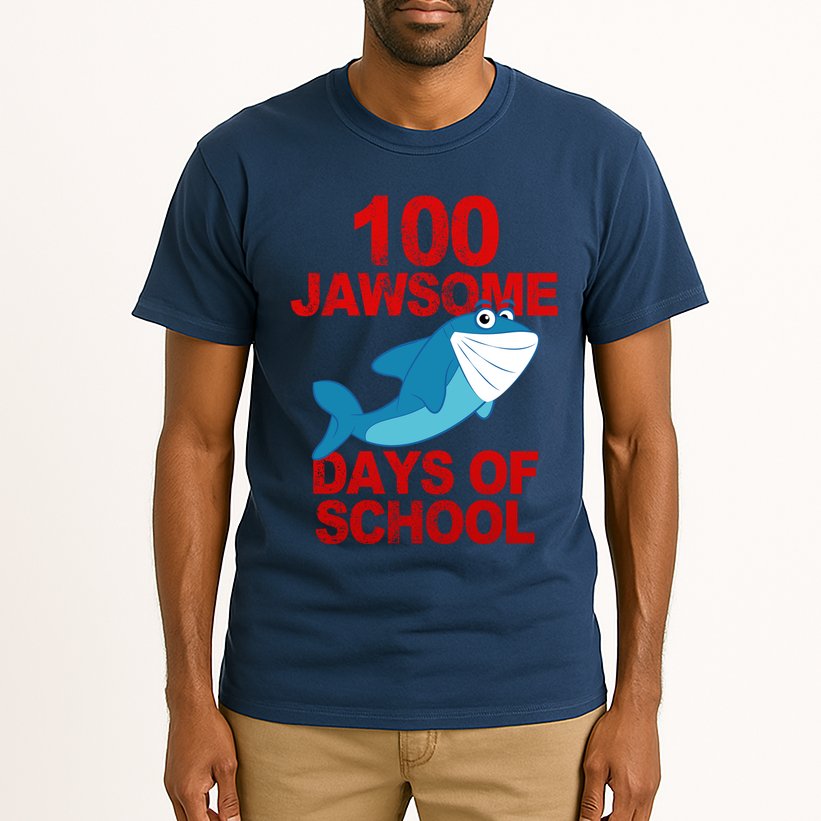 100 Jawsome Days Of School Shark Tall T-Shirt