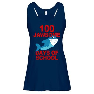 100 Jawsome Days Of School Shark Ladies Essential Flowy Tank