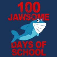 100 Jawsome Days Of School Shark Flatbill Hat