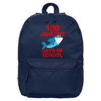 100 Jawsome Days Of School Shark 16 in Basic Backpack