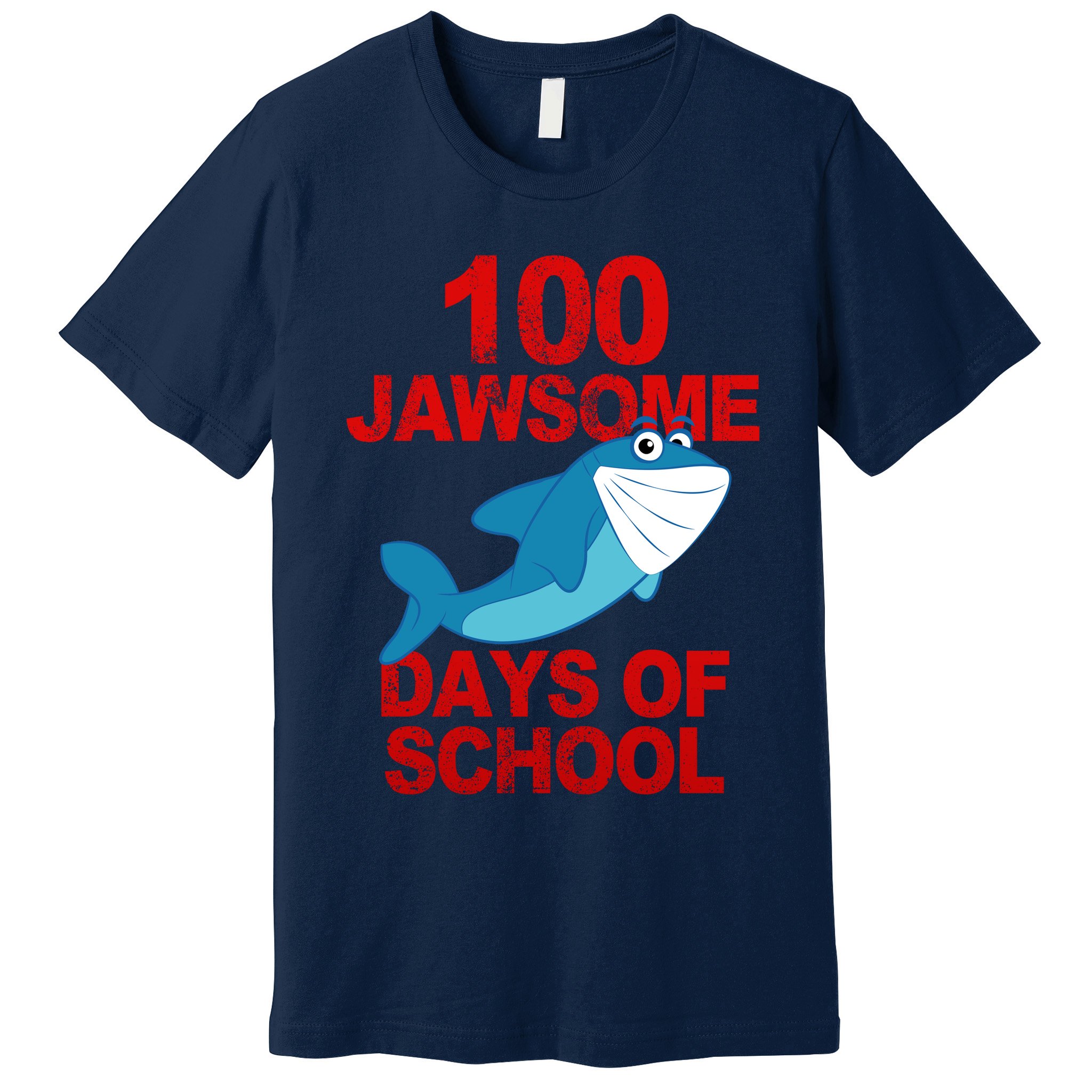 100 Jawsome Days Of School Shark Premium T-Shirt