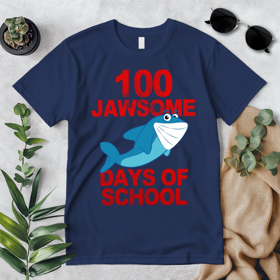 100 Jawsome Days Of School Shark Premium T-Shirt