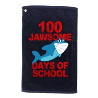 100 Jawsome Days Of School Shark Golf Towel