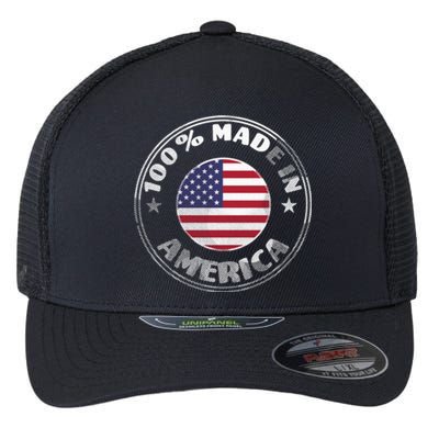 100% Made In America Flexfit Unipanel Trucker Cap