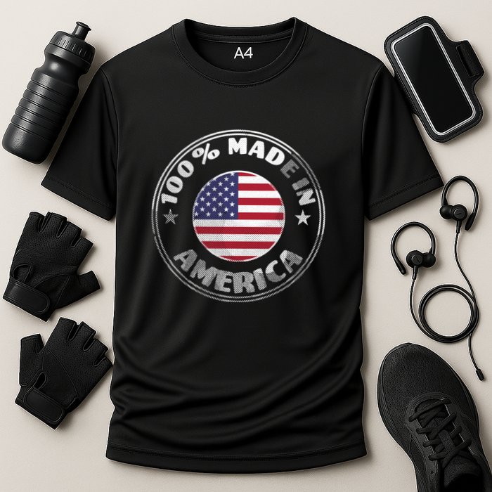 100% Made In America Cooling Performance Crew T-Shirt
