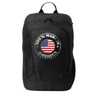 100% Made In America City Backpack