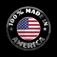 100% Made In America Flat Bill Trucker Hat