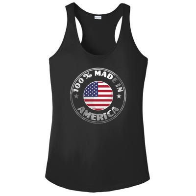 100% Made In America Ladies PosiCharge Competitor Racerback Tank