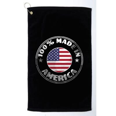 100% Made In America Golf Towel