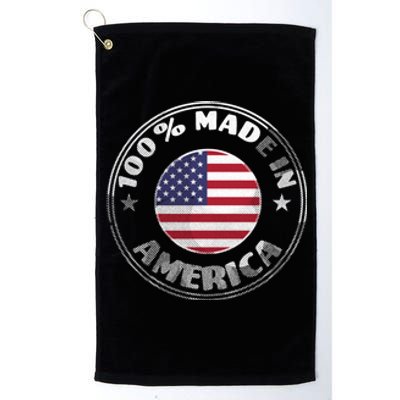 100% Made In America Platinum Collection Golf Towel