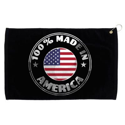 100% Made In America Grommeted Golf Towel