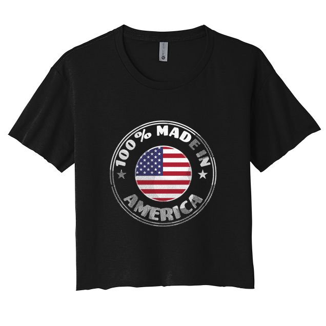 100% Made In America Crop Top