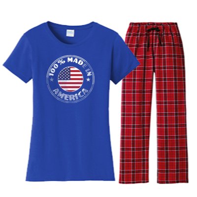 100% Made In America Women's Flannel Pajama Set