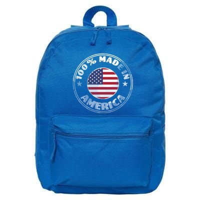 100% Made In America 16 in Basic Backpack