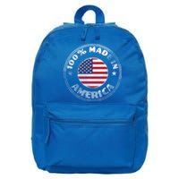 100% Made In America 16 in Basic Backpack