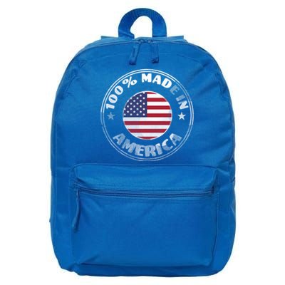 100% Made In America 16 in Basic Backpack