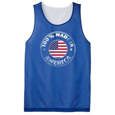 100% Made In America Mesh Reversible Basketball Jersey Tank