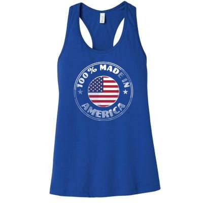 100% Made In America Women's Racerback Tank