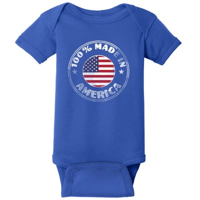 100% Made In America Baby Bodysuit