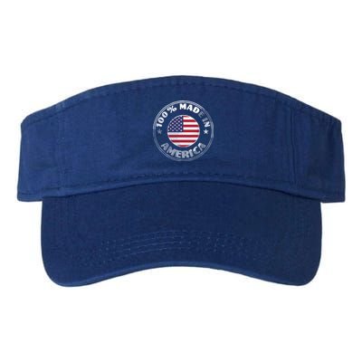 100% Made In America Valucap Bio-Washed Visor