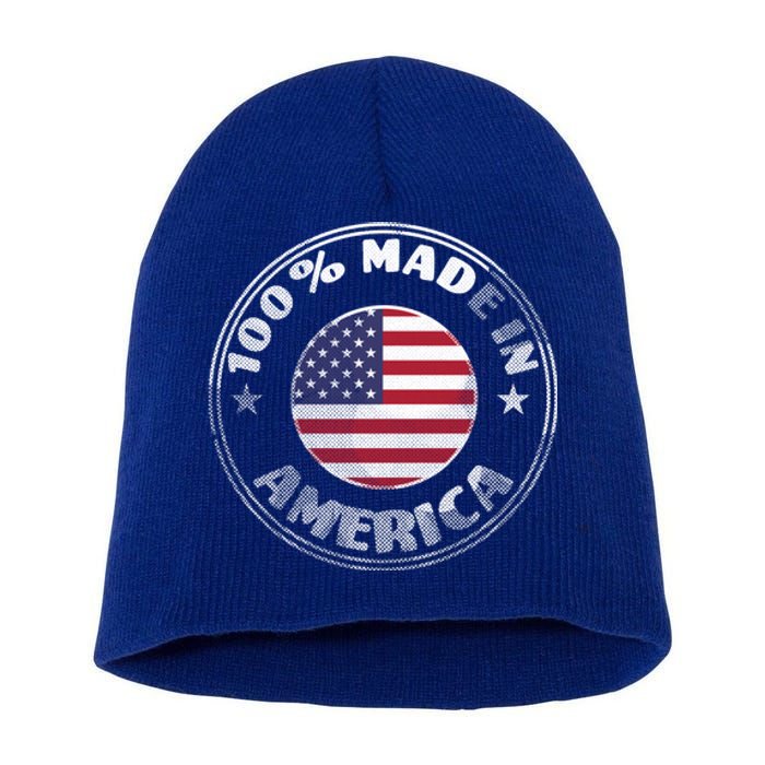 100% Made In America Short Acrylic Beanie