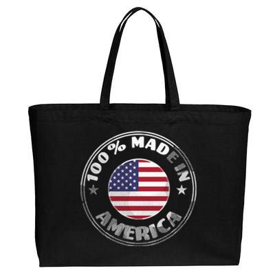 100% Made In America Cotton Canvas Jumbo Tote