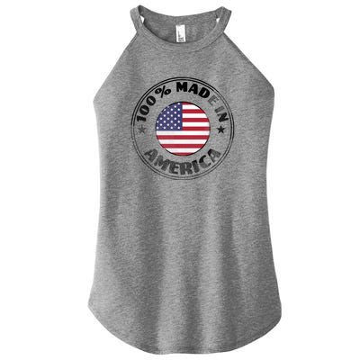 100% Made In America Women's Perfect Tri Rocker Tank