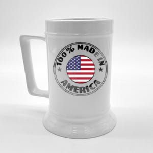 100% Made In America Beer Stein