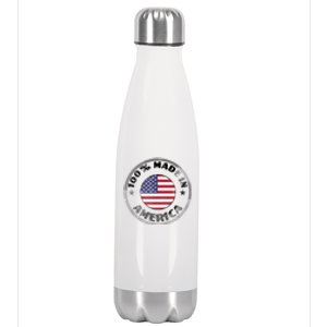 100% Made In America Stainless Steel Insulated Water Bottle