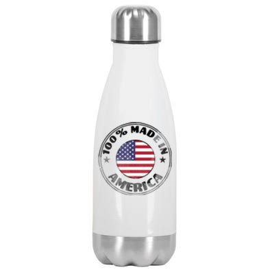 100% Made In America Stainless Steel Insulated Water Bottle